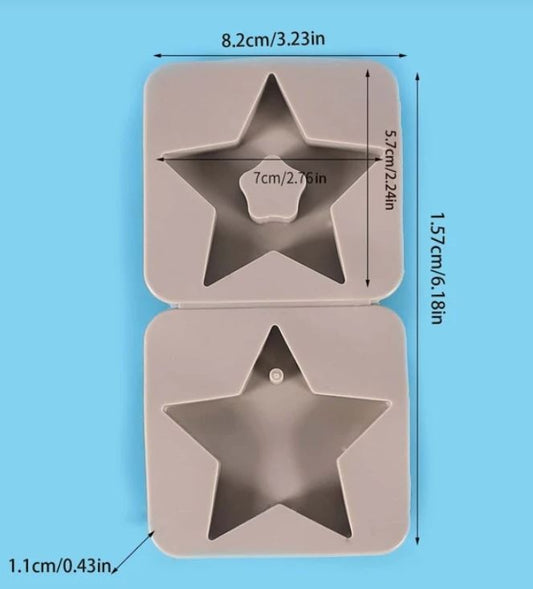 FC003MS - Molde pingente Estrela - Sachê