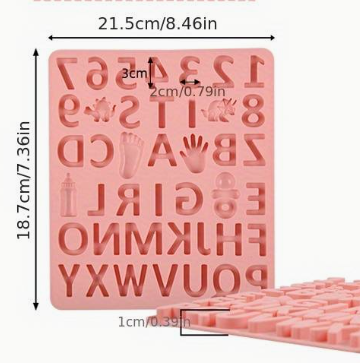 FC106MS -Molde Alfabeto "Its a girl"