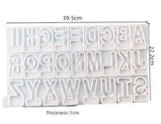 FC109MS -Molde  Alfabeto Grande Maiúsculas  Letras Inglesas, 26 Letras