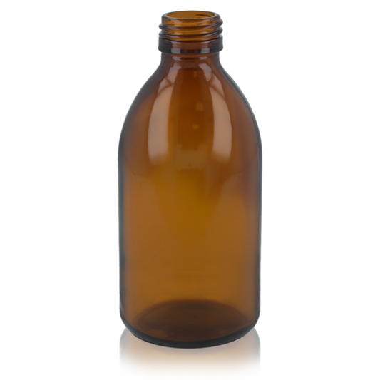 Frasco Vidro Âmbar 200ml - Boca 28