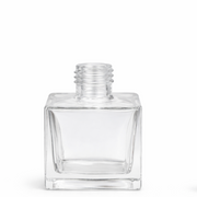 Frasco Vidro 100 ml Transparente Difusor Quadrado