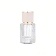 Frasco Pulverizador 30 ml | Vidro Transparente c/ Tampa Branca e Dourada