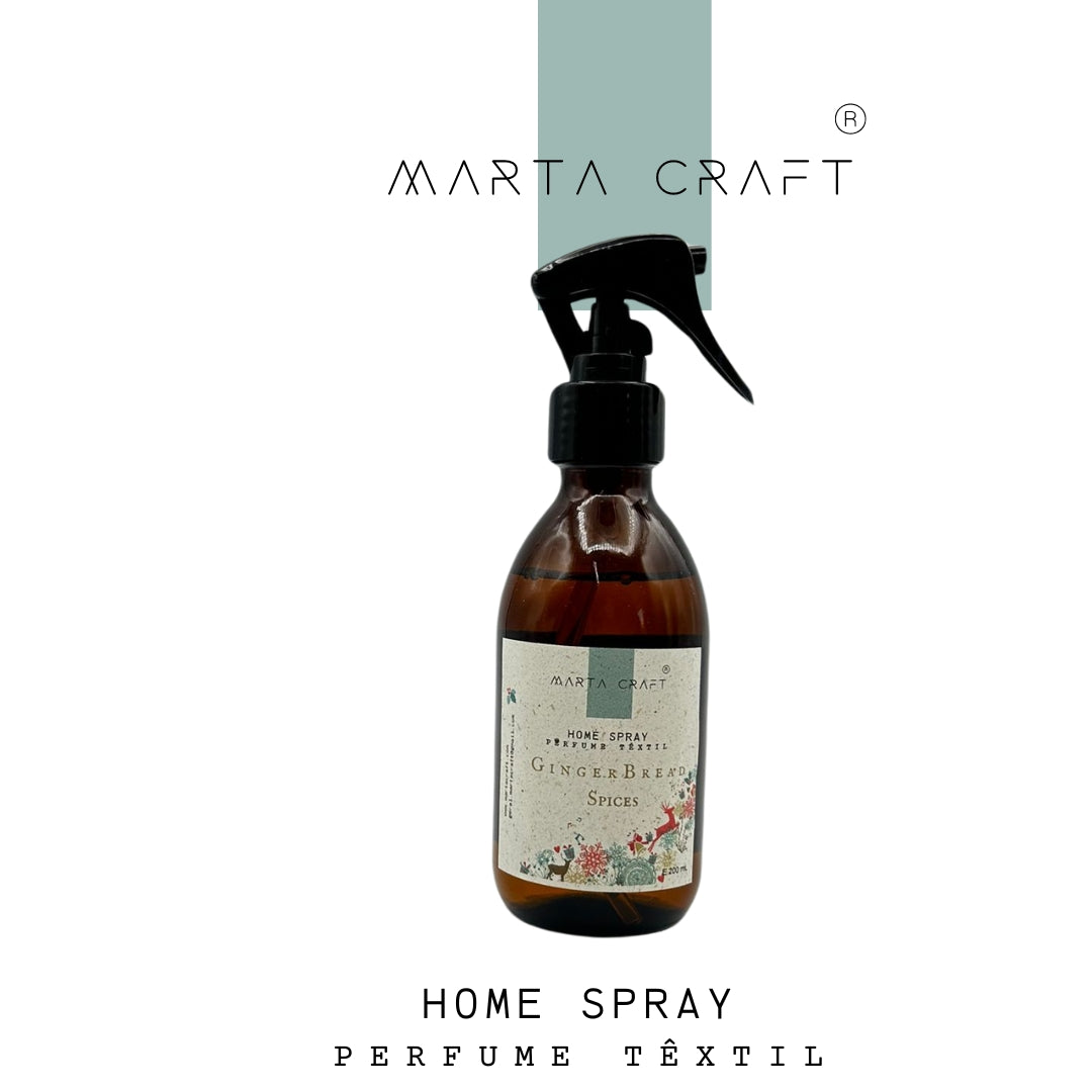 Home spray |Perfume Têxtil -  Ginger Bread Spices | 200 mL