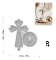 NA099MS - Molde de Silicone Cruz 3D