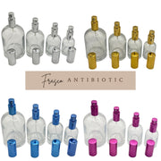 Frasco Vidro Transparente Perfume Antibiotic Rosca - 200mL- sem tampa