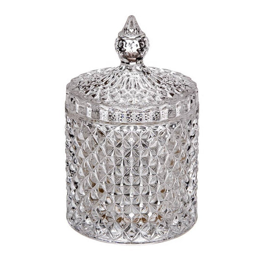 Bomboneira Vidro Transparente 13cm Ø9cm