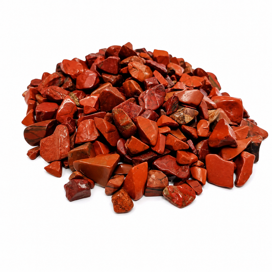 Cristais de Jaspe Vermelho - 100g de Pedra 100% Natural