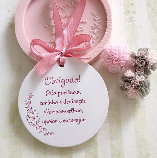 MF006MS - Placa Pingente Molde Obrigado pela paciência…