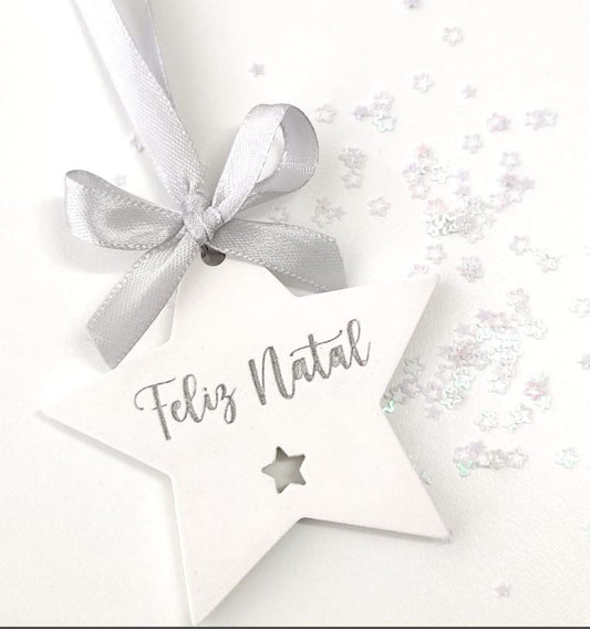 MF018MS - Placa Pingente Molde -estrela de nata