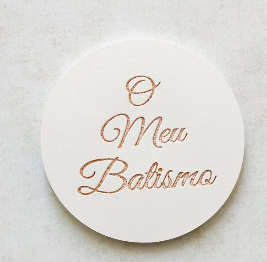 MF028MS - Placa Molde - circulo o meu Batismo