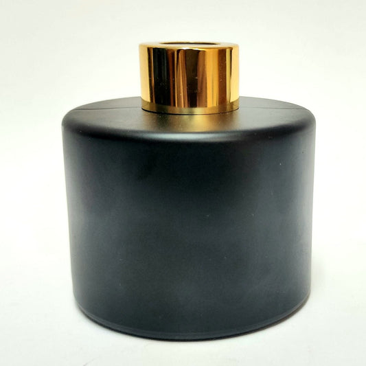 Frasco Vidro Preto Difusor Redondo 200 mL