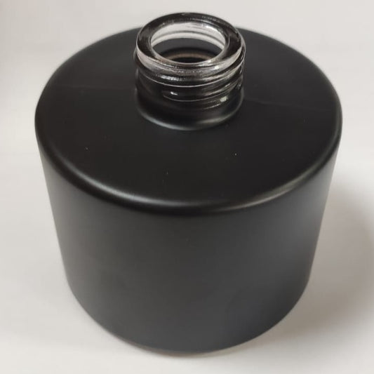 Frasco Vidro Preto Difusor Redondo 200 mL