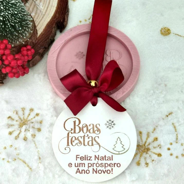 NA134MS- Molde em silicone - Boas Festas