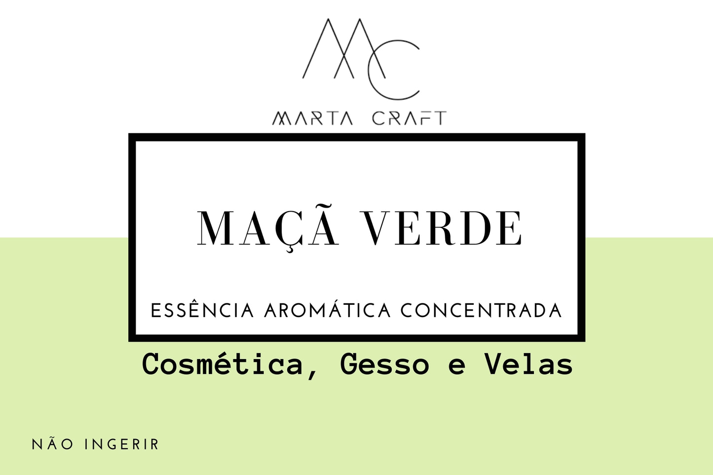 Essência aromática concentrada  para Velas e Sabonetes e Gesso -  MAÇA VERDE