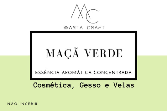 RV Essência aromática concentrada  para Velas e Sabonetes e Gesso -  MAÇA VERDE