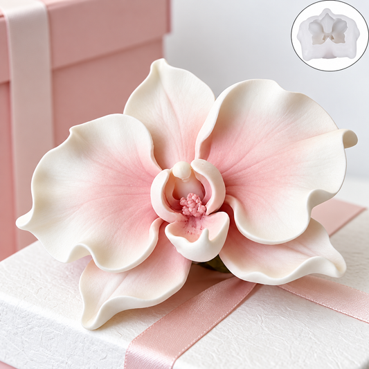 F014MS-  Molde Flor Orquídea Delicada