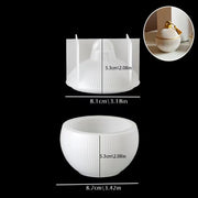 NA082MS - Molde de Silicone para Pote de Armazenamento Redondo Listrado de Natal