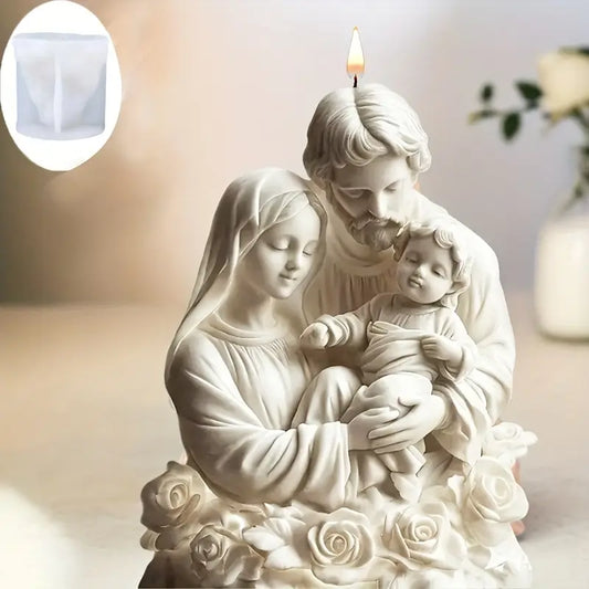 NA102MS - Molde De Silicone Sagrada Família de Jesus