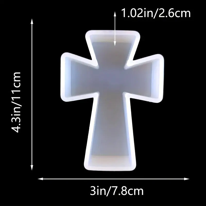 NA111MS - Molde Silicone Forma Cruz