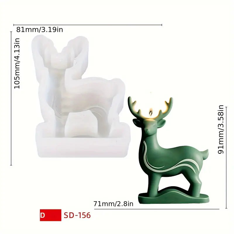 NA112MS - Molde Silicone Vela Rena de Natal