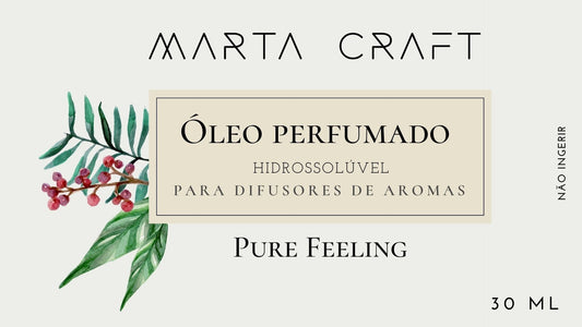 RV Óleo perfumado hidrossolúvel p/ Difusores 30 ml - PURE FEELING