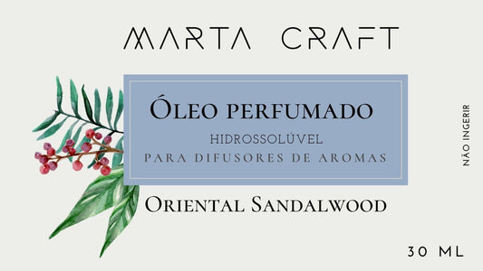 RV Óleo perfumado hidrossolúvel p/ Difusores 30 ml - ORIENTAL SANDALWOOD