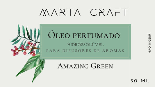 RV Óleo perfumado hidrossolúvel p/ Difusores 30 ml - AMANZING GREEN