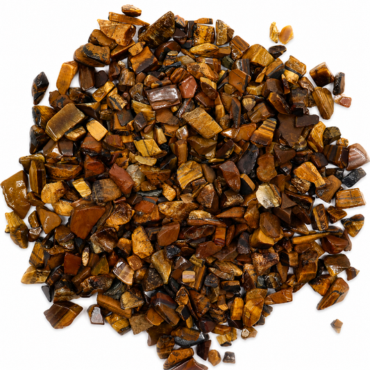 Cristais de Olho de Tigre - 100g de Pedra 100% Natural