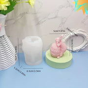 P006MS - Molde de silicone - Ovo da Páscoa Coelho / Coelha