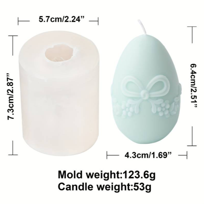 P008MS - Molde de silicone - Ovo da Páscoa