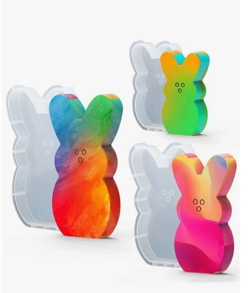 P018MS- Molde - Conjunto 3 Coelhos da Páscoa