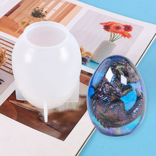 P020MS - Molde de silicone epoxi - Ovo