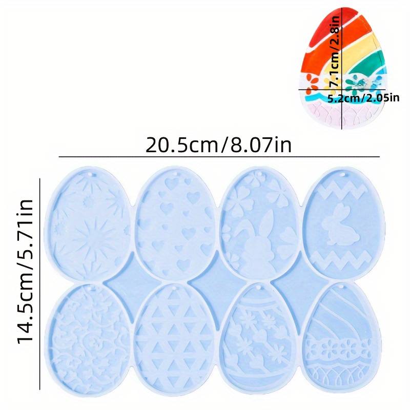 P021MS - Molde de silicone epoxi  - Forma Pendurado Ovo