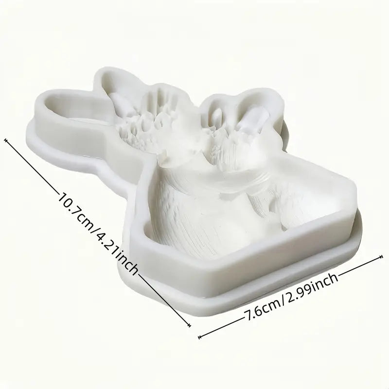 P025MS- Coelhinhos Páscoa - Molde de Silicone