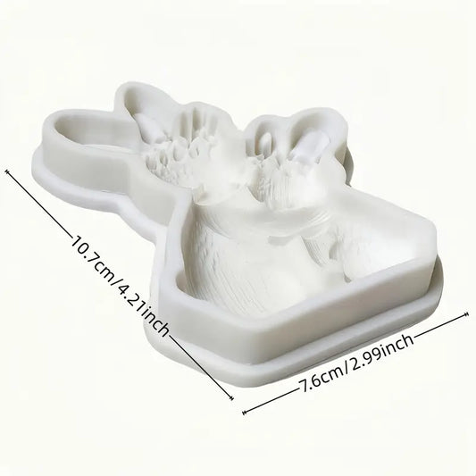 P025MS- Coelhinhos Páscoa - Molde de Silicone