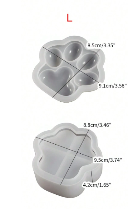 BP017MS - Molde - Caixa de armazenamento Pata Animal