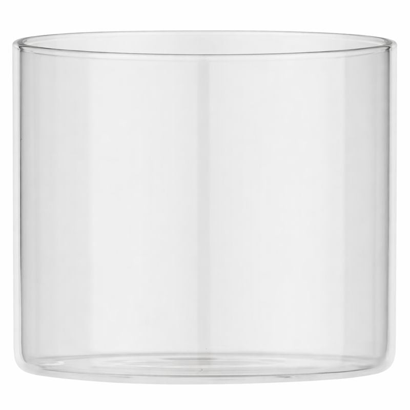 | Pote de Vidro Boca Larga 100*80mm Transparente