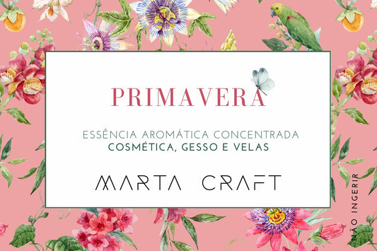 RV Essência aromática concentrada  para Velas e Sabonetes e Gesso - PRIMAVERA