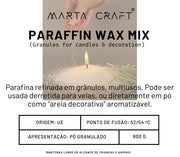 PARAFFIN WAX MIX  52º – 54ºC  Granulada/Pó “areia decorativa”