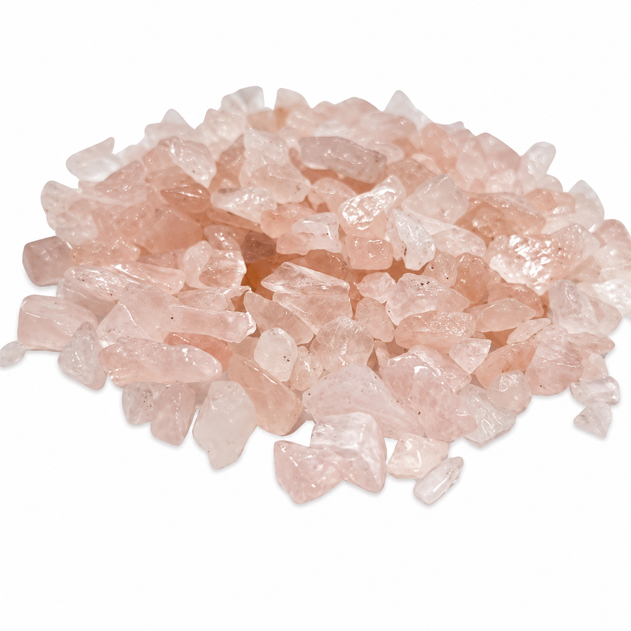 Cristais de Quartzo Rosa - 100g de Pedra 100% Natural