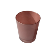 Copo Vidro Rosa Brilhante Mate C/Fundo Alto - 180 ml