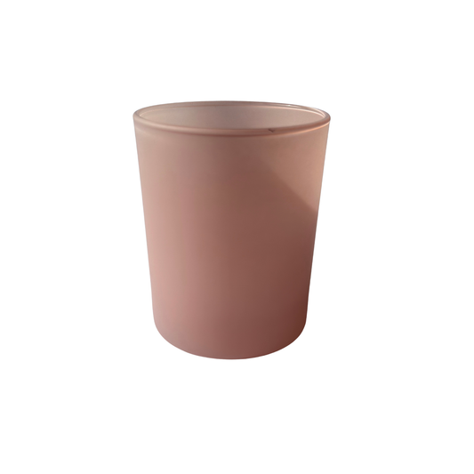 Copo Vidro Rosa Fosco Mate - 180 ml