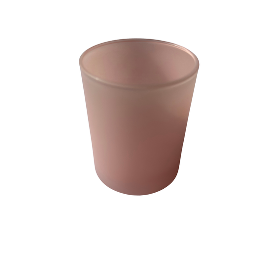 Copo Vidro Rosa Fosco Mate - 180 ml