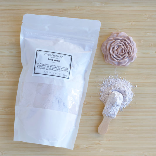 Pó Cerâmico Colorido - COR- Rosa Velho - 500g /2.5 kg - MARTA CRAFT