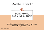 Essência aromática concentrada - Bergamot, Jasmine & Rose