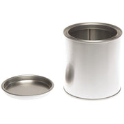 Lata de Metal Redonda Vazia  com tampa de pressão - 125 ml / 250 ml