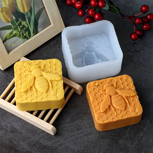S004MS - Molde Silicone Favo de Mel de Abelha