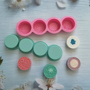 S038MS - Molde Silicone Floral 3D Sabão e Cera