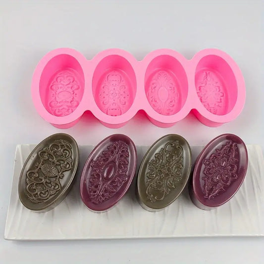 S039MS - Molde Silicone Vintage Sabonetes e Velas Artesanais