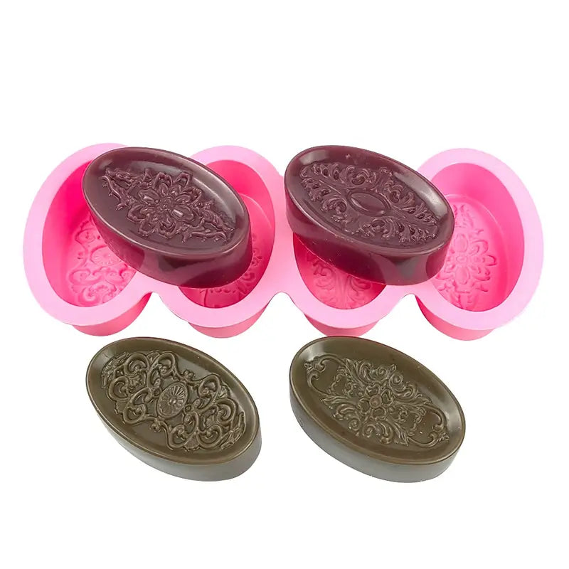 S039MS - Molde Silicone Vintage Sabonetes e Velas Artesanais
